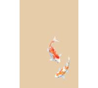 relaxing koi; simple blank lined notebook; 100 pages for notes, ideas, thoughts, sketches, goals; diary, journal, writer, planner, sketch book; gift idea for friends and family