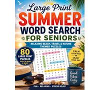 Relaxing Large Print Puzzles for Adults: Beach, Travel & Nature Themed Word Searches