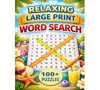 RELAXING LARGE PRINT WORD SEARCH: Big Letter Puzzles for Stress Relief, Focus & Mental Relaxation | Easy-to-Read Brain Games for Adults & Seniors Total 128 Pages Size 8.5x11 inches
