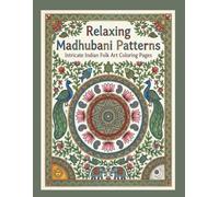 Relaxing Madhubani pattern (Madhubani coloring art)
