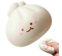 Relaxing Stress Ball - Slow Rising Fidget Squeeze Toy, 4 Inch Foam Dumpling Shape, Soft Elastic Grip Comfort, Toy Sensory Relief Accessory, Classroom Balls for Home, Office, Travel