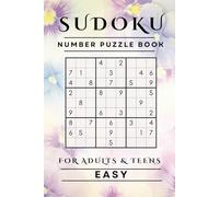Relaxing Sudoku Puzzle Book : 450 EASY Puzzles to relax and challenge your mind: Purple Floral Cover
