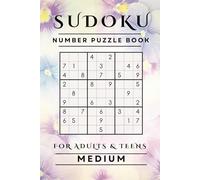 Relaxing Sudoku Puzzle Book : 450 MEDIUM Puzzles to relax and challenge your mind: Purple Floral Cover