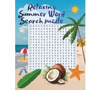 Relaxing Summer Word Search Puzzle: Large Print for Adults 1,000+ Words and 50 Games