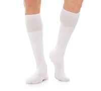 Relaxsan 560L (Blanco 1/XS) Calcetines para Diabético Hombre Mujer, Largos, Sin Elástico, Sin Compresión, Pie Diabético, Algodón y Crabyon