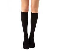 Relaxsan 815 (Negro, L) Calcetínes Compresión Mujer Hombre 18-22 mmHg, Medias de Compresion Ligeros de Algodón