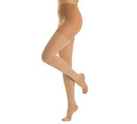 Relaxsan M2180A (Beige 2-M) Pantimedias sanitarias de microfibra compresión clase 2 - K2 punta abierta