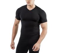 Relaxsan Zero 3010 (Negro, M) Camiseta Térmica Hombre Manga Corta Ropa Interior en Lana Merino y Fibra Dryarn