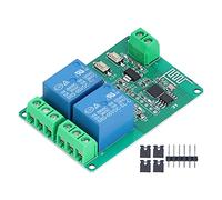 Relay Module WiFi Wireless Board Remote Switch Control Accessory DC 5V 10A ESP8266 Smart Switch Relay Module for Artificial Intelligence and Intelligent Control Printed Circuit (Dual Port)