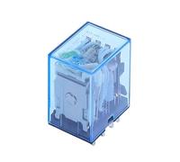 Relay MY4P HH54P MY4NJ Coil DPDT Electromagnetic Relay Switch with Socket Base LED DC 110V 220V DC 12V 24V RNUMLIGH(DC 24V)