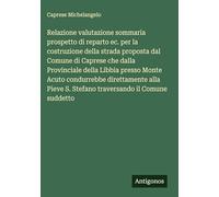 Relazione valutazione sommaria prospetto di reparto ec. per la costruzione della strada proposta dal Comune di Caprese che dalla Provinciale della ... S. Stefano traversando il Comune suddetto