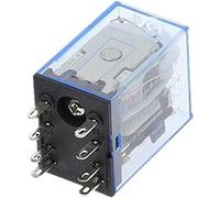 Relé 1 por ciento My2p hh52p my2nj Bobina de retransmisión general Dpdt Micro mini interruptor electromagnético con LED AC 110V 220V 380V DC12V 24V 36V(DC 12V)