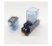 Relé 1 Uds., HH52P, MY2NJ, DPDT, interruptor de relé intermedio electromagnético general bobina en miniatura con base enchufe LED CA 110/220 V, CC 12/24(Has Socket,AC380V)