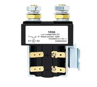 Relé 12V 24V 36V 48V 60V 72V Contactor de batería Contactor de CC for carretilla elevadora CZW 100A Normalmente abierto(Coil voltage 60VDC)