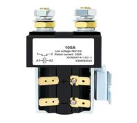 Relé 12V 24V 36V 48V 60V 72V Contactor de batería Contactor de CC for carretilla elevadora CZW 100A Normalmente abierto(Coil voltage 36VDC)