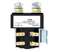 Relé 12V 24V 36V 48V 60V 72V Contactor de batería Contactor de CC for carretilla elevadora CZW 100A Normalmente abierto(Coil voltage 96VDC)