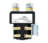 Relé 12V 24V 36V 48V 60V 72V Contactor de batería Contactor de CC for carretilla elevadora CZW 100A Normalmente abierto(Coil voltage 24VDC)