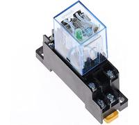 Relé 1pc Ly2nj hh62p Mini relé electromagnético 1 0a 8pin Bobina DPDT DC12V, 24V AC110V 220V con PTF08A Base(AC110V)