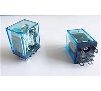 Relé 5pcs de poder Dpdt ly2nj hh62p-l jqx-13f 10a con base enchufe DC12V DC24V AC110V AC220V(AC220V)