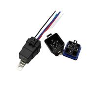 Relé automotriz 12V 24V 4pin 5pin 4P 5P 40A relé de coche con Terminal de cobre rojo negro relé automático con toma de relé(5Pin)