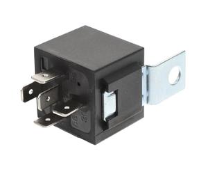Relé Automotriz 12v 40a de 5 Pines para Coche Negro | Bobina de Cobre, Montaje Trasero Gancho, Moldeado Integral, para Ventilador y Faro