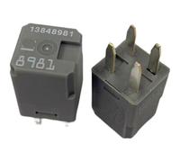 Relé automotriz de 2 piezas, n.° 13848981, n.° 90804294, 12 V, 4 pines, compatible con Buick Regal, C&he&v&ro&l&e&t Cruze.(Gray#13848981)