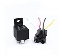 Relé automotriz impermeable 12V 24V 4pin 5pin 4P 5P 40A de coche con terminal cobre rojo negro automático toma relé(12V 4Pin)