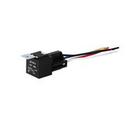 Relé automotriz impermeable de 12V/24V, 4 pines o 5, 30A, con zócalo, bobina fusible 1.8W for vehículos(40A JD1914 12V5PIN)