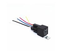Relé automotriz impermeable de 12V/24V, 4 pines o 5, 30A, con zócalo, bobina fusible 1.8W for vehículos(40A JD1912 12V4PIN)