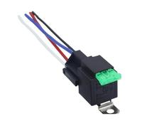 Relé automotriz impermeable de 12V/24V, 4 pines o 5, 30A, con zócalo, bobina fusible 1.8W for vehículos(30A12V 4PIN)