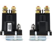 Relé Batería Dual Inicio 4 Pin Corriente grande 50 0A 12V 24VDC Interruptor de alimentación del automóvil, relé arranque, corriente automático pesada(500A 24V DC)