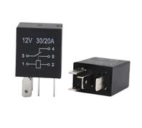 Relé de 12 V, resistente al agua, 20/30 A, 12 V CC, arnés de cableado, cables de cobre resistentes, relé automotriz de 4 pines.