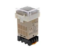 Relé de 220 V DH48S-S, temporizador de doble ciclo programable con base de enchufe, control de dispositivo de 220 V CA.