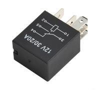 Relé de alimentación del Pin del coche 5 12V para cerraduras de puerta | Grado automotriz de 12 V, configuración de 5 pines, aplicación de bomba de combustible, carcasa de plástico duradera