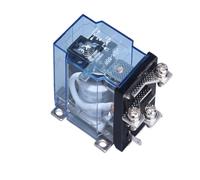 Relé de alta potencia JQX-60F 60A 80A, 12 V CC, 24 V CC, 220 V CA, contactor plateado, bobina de cobre, carcasa resistente al fuego.(1no 1nc 60a,DC24V Blue)