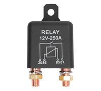 Relé de arranque de coche Lmrysalque, 4 pines, bobina de latón de acero inoxidable normalmente abierta, interruptor de relé de arranque de coche de alta potencia, 250A, 12V