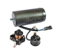 relé de arranque del relé del refrigerador, Kit combinado de piezas de reparación for compresor de arranque QL2-7.1 de 1/2 HP, protector de condensador de 80 uf y refrigerador/congelador.(80uf Capacit