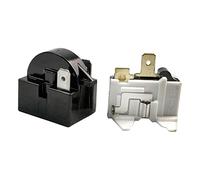 Relé de arranque PTC para refrigerador de 2 pines y protector de sobrecarga 6750C-0004R de 15 ohmios 6750C-0005P 1/6HP compatible con Whirlpool Vissani Danby EdgeStar Summit Haier Igloo, etc. Compresor