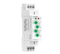 Relé de Ciclo GRT6-S1 AC230V Relé Temporizado 10A Asimétrico ON/OFF 1 SPDT Con Retardo Ajustable 0.1s-100D Para Instalación Sobre Guía DIN Para Automatización Industrial y Doméstica