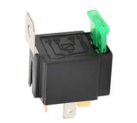 Relé de Coche 4 Clavijas DC 12V 30A Contactos Normalmente Abiertos con Soporte Negro Activado/Desactivado