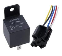 Relé de coche de 4 pines, 4 pines, 5 pines, 40 A, de larga duración, normalmente abierto, CC 12 V/24 V, for acondicionador de aire.(JD1912-12V-40A-4Pin)