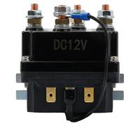 Relé de contactor de cabrestante electromagnético de 12 V 250 A con cable de conexión, carcasa de acero impermeable para aplicaciones de control de cabrestante de 9000 libras