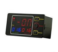 Relé de control de tiempo de temperatura con pantalla LED digital y termostato para monitoreo preciso de la temperatura, automatización temporizada y memoria de configuración de apagado (DC24V)