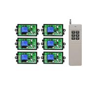 Relé de Control Remoto Inalámbrico RF de 1 Canal DC12V para Luces/Lámparas/Puertas de Garaje, Persianas y Pantallas de Proyección