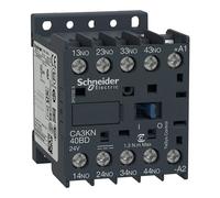 Schneider Electric CA3KN40BD Relé de Control TeSys CA3-K, 4 NA, Instantáneo, 10 A, 24 V CC