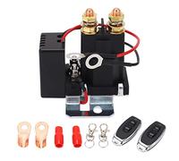 Relé de desconexión de batería de coche con a distancia lvifloae 12V 500A | Interruptor principal de corte de energía antifugas con 2 controles remotos, terminales y accesorios de instalación incluidos