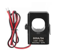 Relé de detección de corriente de tipo abierto Transformador de corriente de núcleo dividido 200/5 300/5 400/5 500/5 600/5 5A, sensor de pinza, transductor de tipo abierto(QNCTK1-36 600A-5A)