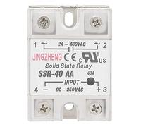 Relé de Estado sólido AC-AC SSR-40AA Módulo de relé de estado sólido industrial Relé de semiconductor monofásico 40A Entrada 90-250V AC salida 24-480V AC
