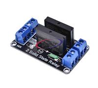 Relé de estado sólido de 5 V 12 V 24 V de doble canal 5 V relé de 2 canales módulo de relé de 2 vías 240 V 2 A 2 CH disparador de bajo nivel DC-AC DC (5 V)