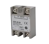 Relé de estado sólido de CC a CA 40 A 3-32 V, señal de control de 24 a 380 | SSR-25DA SSR-40DA - Sistema de calefacción para bomba de motor, fijación de pernos grises, 1 pieza